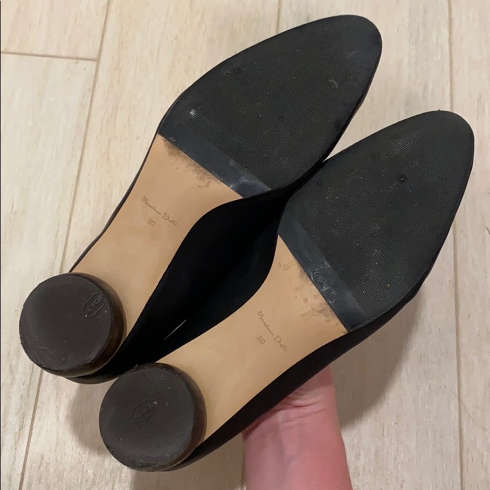 Massimo Dutti black court ballet flats sz 39 - Picture 11 of 14